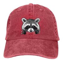 Meškėno beisbolo kepuraitės su smailia kepure, mielos gyvūnų kepuraitės nuo saulės, skirtos unisex gyvūnų mylėtojams Snapback džinsinis „Four Seasons“ laisvalaikis Adjustable&>8Y