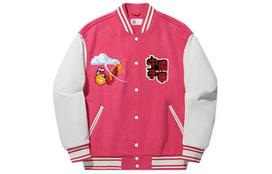 Li Ning Baseball Jacket Men's Raspberry Red Ecru AFDU263-5 L