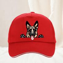 Smiling GerUnisex Shepherd cartoon Baseball Cap Spring And Summer Snapback hat Casual Outdoor Streetwear Sports Hat Adjustable