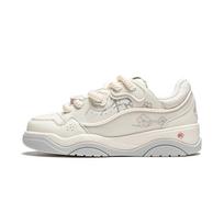 Li Ning Low top Skateboard Shoes Women's Ecru AGCU092-10 40
