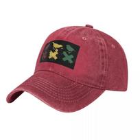Ajax  Little Birds Baseball Caps Fashion Denim Fabric Hats Outdoor Adjustable Casquette Sports Baseball Cowboy Hat for Unisex One Size