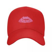 Lana Del rey inspired lips pink Baseball Cap Anime Hat Beach Bag Luxury Unisex cap Caps Unisex Womens
