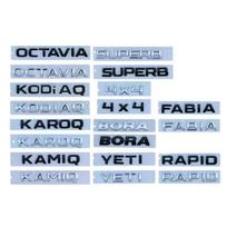 4X4 FABIA KAMIQ KAROQ KODIAQ OCTAVIA RAPID SUPERB YETI skoda letter logo car stickers for Skoda series refit trunk accessories 4X4 juoda
