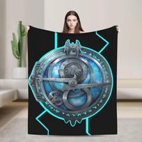 Trollhunters Tales Of Arcadia Blankets  Travel Flannel Throw Blanket For Couch Chair Sofa Bed Warm Soft Bedspread Birthday Gift 130x150cm