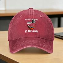 Baseball Cap Talking To The Moon Art Summer Fitted Retro Hip Hop Hats  FeWomen Women Design Hunting Camping Breathable Caps One Size