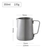 Coffee Milk Frothing Pitcher Jug 304 Stainless Steel With Scale Latte Steam Coffee Paint Process Kitchen Cafe Accessories