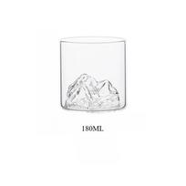 180/300ML Transparent Multi-functional Glass Water Cup Snow Mountain Whiskey Glass Bar Party Drink Beautiful Appearance 101-200ml