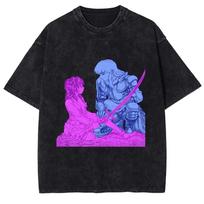 Berserk Guts  Casca Classic Scene Vintage Washed Anime TShirt Unisex Dark Fantasy Manga Fan Streetwear Tee  Cotton Casual Short Sleeve Top M