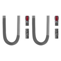 Dryer Vent Cleaner Hose For Dyson V7 V8 V10 V11 V12 V15 Vacuum Flexible Crevice Tool Lint Remover Universal Spare Parts Kit grey hose set B