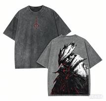 Bloodborne Washed Tshirt Personality Clothes New Model Anime Tshirt Year Round Clothing Couples Plus Size Unisex Classic S