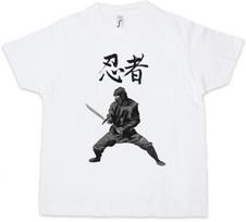 NINJA I Kids Boys kids boys T-Shirt Samurai Warrior Way of Banzai Japan Japanese 140