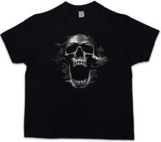 SCREAMING SKULL I Kids Boys kids boys T-Shirt Dead Tattoo Art Rockabilly Skeleton Artist 130