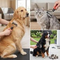 Sawtooth Pet Knot Remover Ergonomic Grip Dog Hair Dematting Brush  Home Grooming Use 10 blades