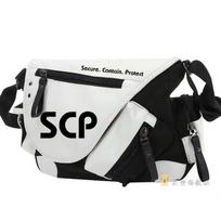SCP Foundation Themed Messenger Bag Casual Zipper Shoulder Crossbody Handbag Anime Cosplay Gift for Men and Women