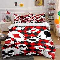 Playing card suit symbols. Bedding sets Duvet cover sets Duvet covers Pillowcases(1 * Duvet Cover 2 * Pillowcases without duvet insert) 135x200cm