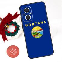 Distressed Montana Flag Funda For OPPO Reno 13 F 14F 12F 11F 10 11 12 14 Pro 7 8 Lite OPPO Find X9 X8 X6 X5 Pro Case OPPO Reno8 Pro