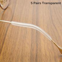 5 Pairs Anti Slip Eyeglasses Holder Sunglasses Leg Glasses Ear Hooks Silicone Protector 5 pairs juoda