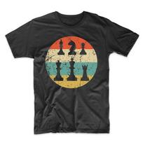 Chess Shirt Retro Chess Pieces Icon T-Shirt S