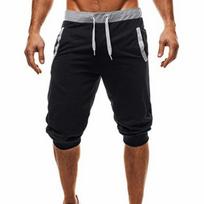 Men Pants Summer Harem Slacks Shorts Sport Sweatpants Drawstring Jogger Trousers Sportswear Slim Fit Black Jogger For Daily Work XXXL juoda