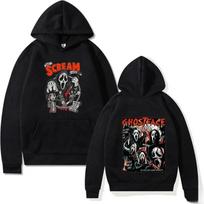 Scream VI Ghostface Hoody Unisex Laisvo Kirpimo Su Gobtuvu Gatvės Drabužis Marškinėliai Su Gobtuvu Megztinis Harajuku Sportinė Apranga Poroms Sportas S