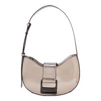 Calvin Klein Women's Crescent Dumpling Shoulder Bag Medium galvanizuotos sidabro spalvos