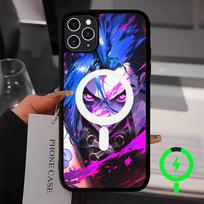 Game Arcane Jinxs Ekkos Coque Magnetic For Magsafe Phone Case For iPhone 17 Air 16 Pro Max 15 14 13 12 11 Protective Cover iPhone 17pro max