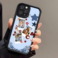 Please S-Sabrina C-Carpenter Phone Case For IPhone 17 Air 16 E 15 14 Plus 13 12 11 Pro Max Black Sky Eye Stepped Protective Case iPhone 16 Pro Max