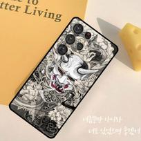 Samurai Oni Mask Phone Case For Samsung Galaxy S25 Ultra S9 S10 S20 S22 S21 S23 FE S24 Plus Back Cover Shell Galaxy S21 Plus