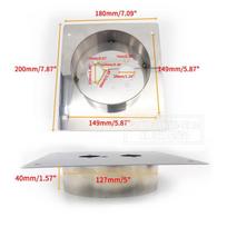 40/60mm Diesel Parking Heater Base Mounting Bracket Floor Plate Stainless Steel Turret Planar Deep 30mm For Eberspacher Webasto 40mm