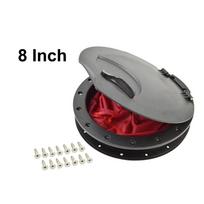 8 Inch / 9 Inch Inner Diameter Kayak Hatch Cover Deck Plate ABS Easy Install Accessories Hatch Cover Boat Screws Round Red Bag Inner 8 Inch