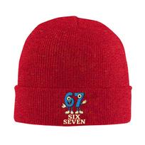 Six Seven  Funny Italian Brainrot Beanie Hat For Unisex  Warm Knitted Skull Cap One Size