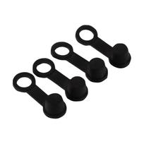 4x Black Rubber Brake Bleed Nipple Grease Cap Dust Cover 8mm Motorcycle Motorbike juoda