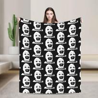 Terrifier 3 Christmas Santa Blanket The Clown Plush Vintage Warm Throw Blankets for Coverlet Spring/Autumn 200x150cm 80x60in