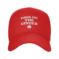 Dibs On The Ginger Redhead Funny St Patricks Day Irish Baseball Cap Cool Hip Hop Hats Summer Unisex Outdoor Sports Baseball Caps One Size