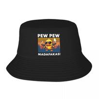 Custom Funny Duck Wiht Guns Beach Bucket Hat Women Unisex Unisex Summer FisherUnisex Cap