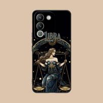 Zodiac Sign Libra Phone Case for VIVO V60 V50 V40 V30 V29 V27 V25 V23 Pro Lite 5G Soft TPU Shockproof Cover vivo V23e