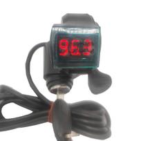 Electric Bicycle/Scooter/E-bike Thumb Throttle with Lock Key Battery Power LED Display 12V 24V 36V 48V 60V 72V 84V 96V 12V-96V green black