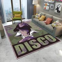 Disco Elysium Game Gamer Cartoon Carpet Rug for Home Living Room Bedroom Sofa Doormat Decor,kid Play Area Rug Non-slip Floor Mat 40x60cm