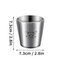 180ml/300ml 304 nerūdijančio plieno vaikiškas gėrimo puodelis, dvigubos sienelės vandens puodelis termosas, patvarūs, nepridegantys pieno ir kavos puodeliai, indai gėrimams
