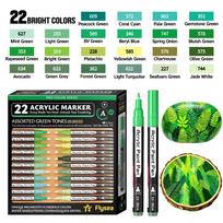 22pcs Stackable Color Acrylic Paint Pens 0.7mm Extra Fine Tip Hand Drawn Pen  Graffiti DIY
