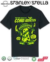 Mens Alien Combi Abduction T-Shirt Mens Womens Tees Top Flying Saucers UFO  Aliens Campervan 4XL