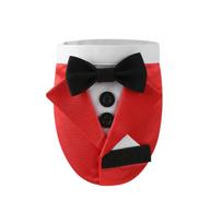 Dog Boys Bow Tie Collar, Adjustable Pets Tuxedo Bow Ties, Comfortable Formal Dogs Cats Wedding raudona