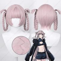 Anime Nanakusa Nazuna Cosplay Wig 37cm Pink Grey Wigs Heat Resistant Synthetic Hair One Size