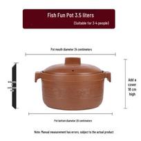 Traditional Pingding Clay Casserole Pot