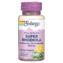 Solaray, Super Rhodiola Root Extract, 500 mg, 60 Veggie Capsules