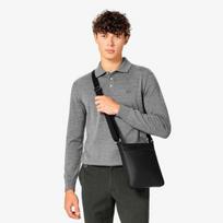 LacoSte Vyriška S klasės Klasikinė plokščia kryžinė rankinė Nh5191h56g 000 black (000)