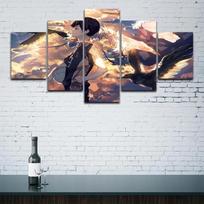 Home Living Room Decoration 5 Pieces Anime Volleyball Haikyuu Picture Wall Poster Style Canvas Print Painting Frame Modular Art 20x35 20x45 20x55cm