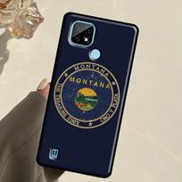 Distressed Montana Flag For Realme GT 7 Pro GT 6T 6 5 C67 C61 C55 C53 C51 C21Y C25S C75 10 11 12 13 14 Pro Plus Case Realme 11