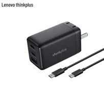 Lenovo ThinkPlus 65W GaN Fast Charger (3-Port) juoda spalva