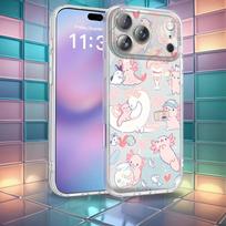 Cartoon axolotl cute For iPhone 17,12,11,14,13,15,16,Plus,Air,Pro,Max,E,Mini for Magsafe Magnetic Frosted Phone Case iPhone12mini
